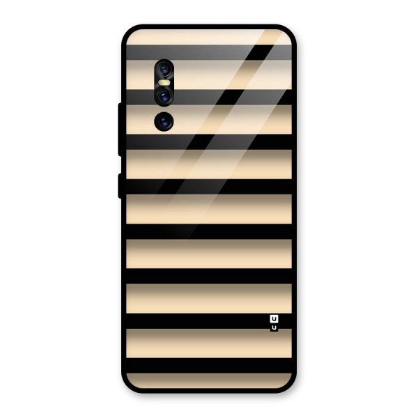 Shadow Stripes Glass Back Case for Vivo V15 Pro