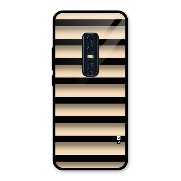 Shadow Stripes Glass Back Case for Vivo V17 Pro