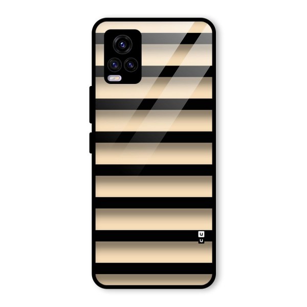 Shadow Stripes Glass Back Case for Vivo V20