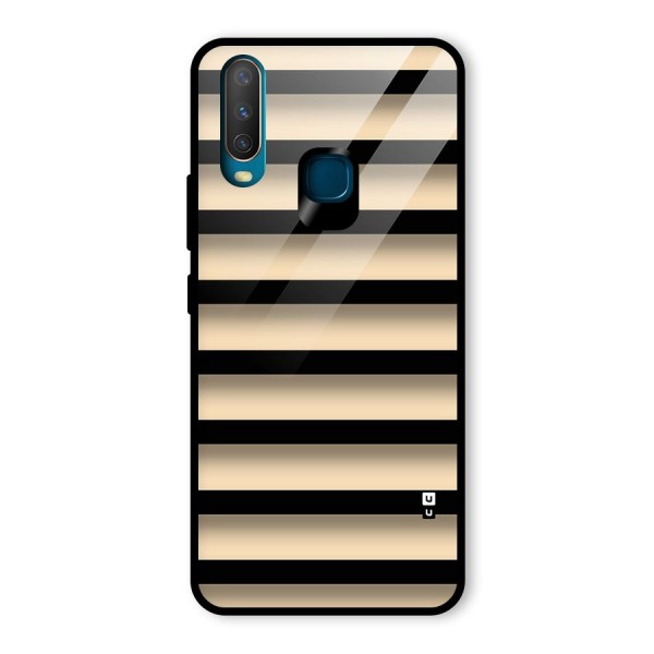 Shadow Stripes Glass Back Case for Vivo Y12