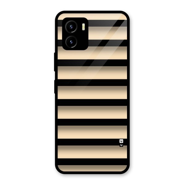 Shadow Stripes Glass Back Case for Vivo Y15s