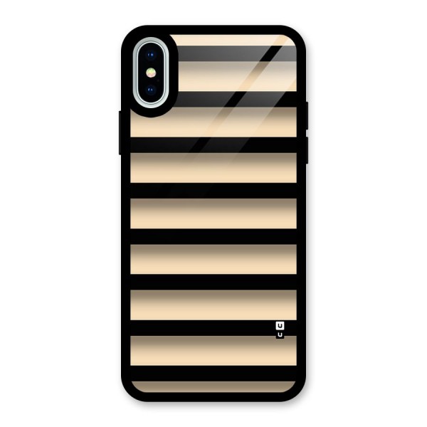 Shadow Stripes Glass Back Case for iPhone X