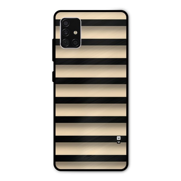 Shadow Stripes Metal Back Case for Galaxy A51