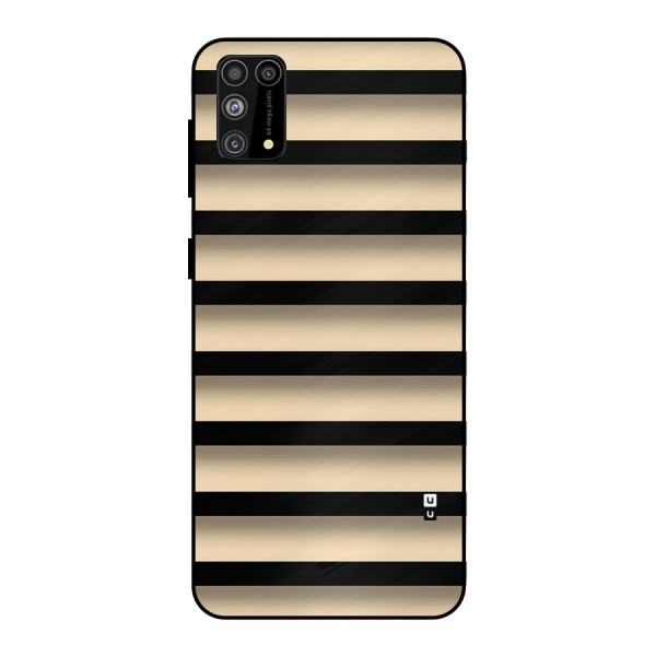 Shadow Stripes Metal Back Case for Galaxy F41