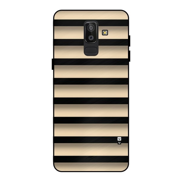 Shadow Stripes Metal Back Case for Galaxy J8