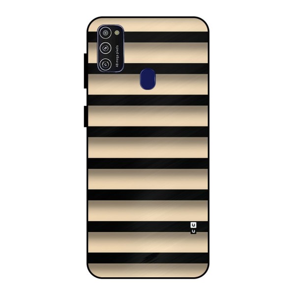 Shadow Stripes Metal Back Case for Galaxy M21