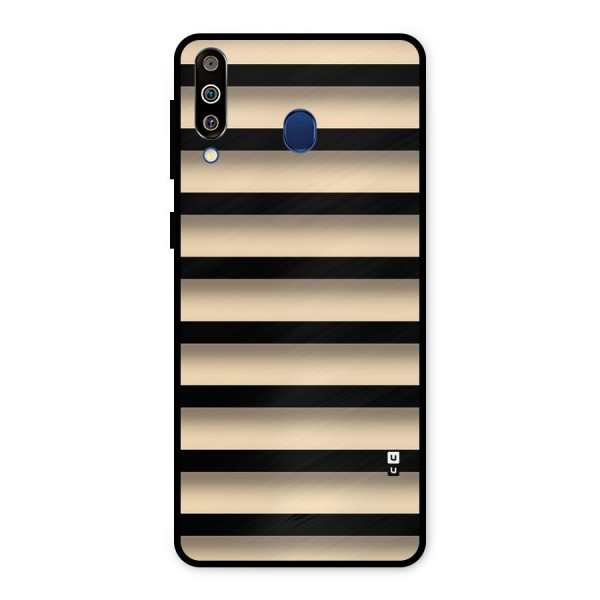 Shadow Stripes Metal Back Case for Galaxy M30