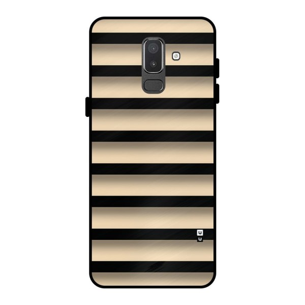 Shadow Stripes Metal Back Case for Galaxy On8 (2018)