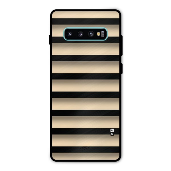 Shadow Stripes Metal Back Case for Galaxy S10 Plus