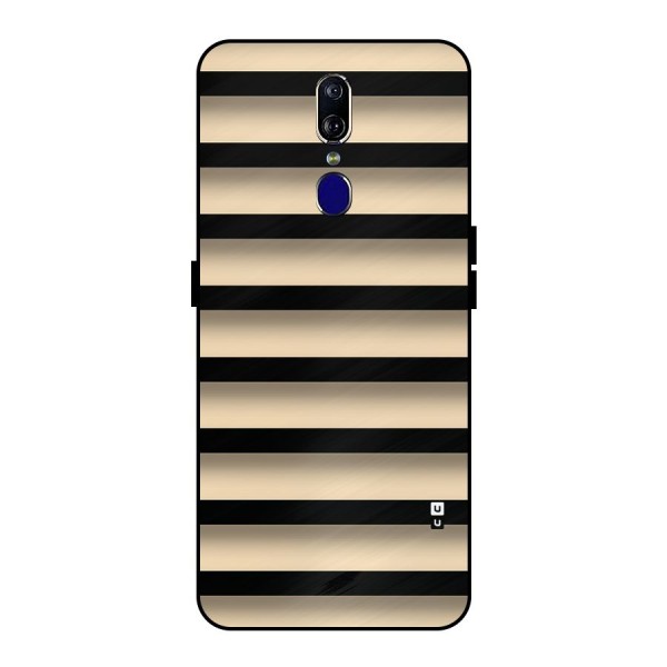 Shadow Stripes Metal Back Case for Oppo F11