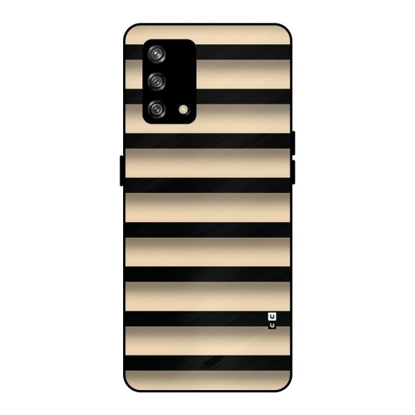 Shadow Stripes Metal Back Case for Oppo F19