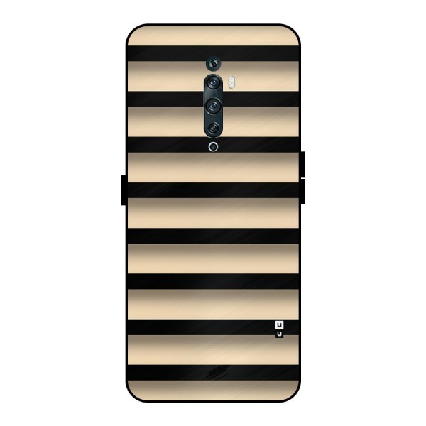 Shadow Stripes Metal Back Case for Oppo Reno2 F