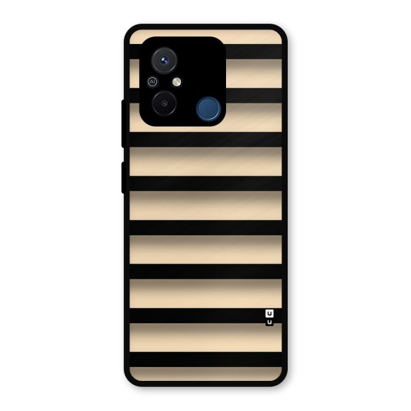 Shadow Stripes Metal Back Case for Poco C55