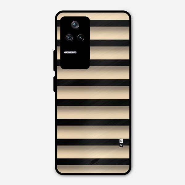 Shadow Stripes Metal Back Case for Poco F4 5G