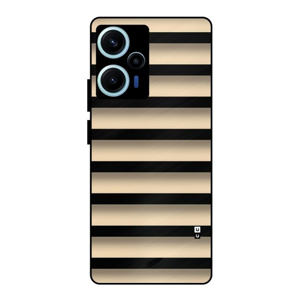 Shadow Stripes Metal Back Case for Poco F5