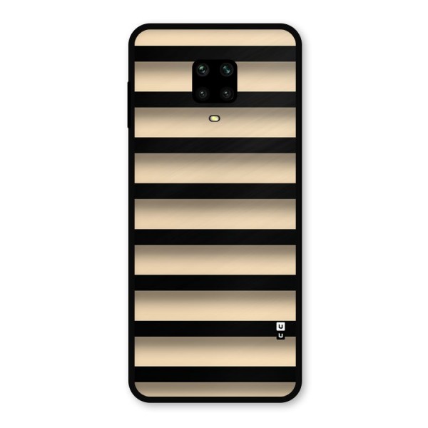 Shadow Stripes Metal Back Case for Poco M2