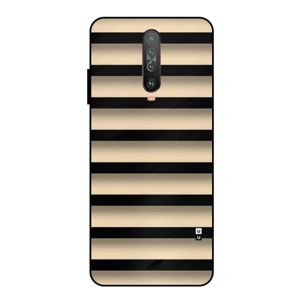 Shadow Stripes Metal Back Case for Poco X2