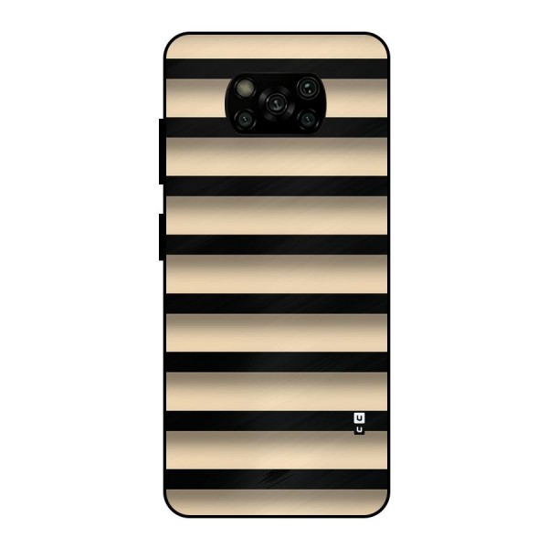 Shadow Stripes Metal Back Case for Poco X3