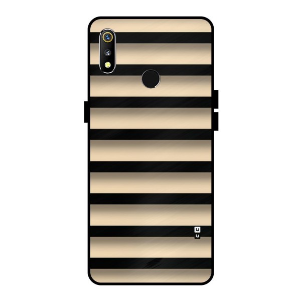 Shadow Stripes Metal Back Case for Realme 3