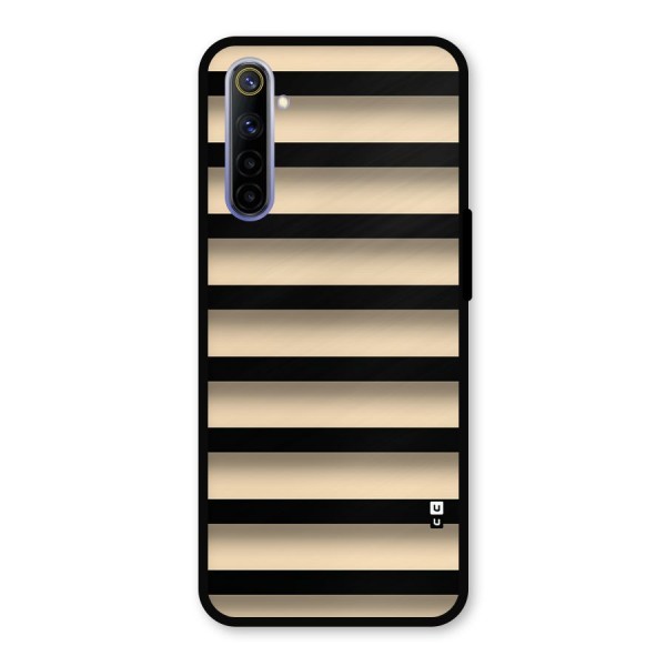 Shadow Stripes Metal Back Case for Realme 6