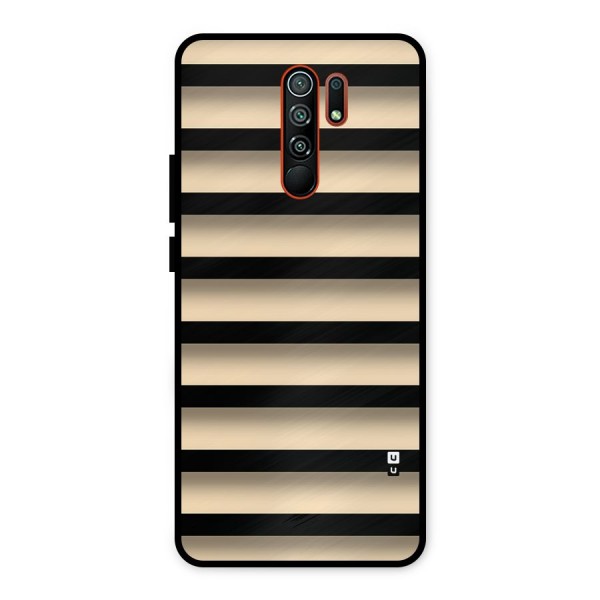 Shadow Stripes Metal Back Case for Redmi 9 Prime