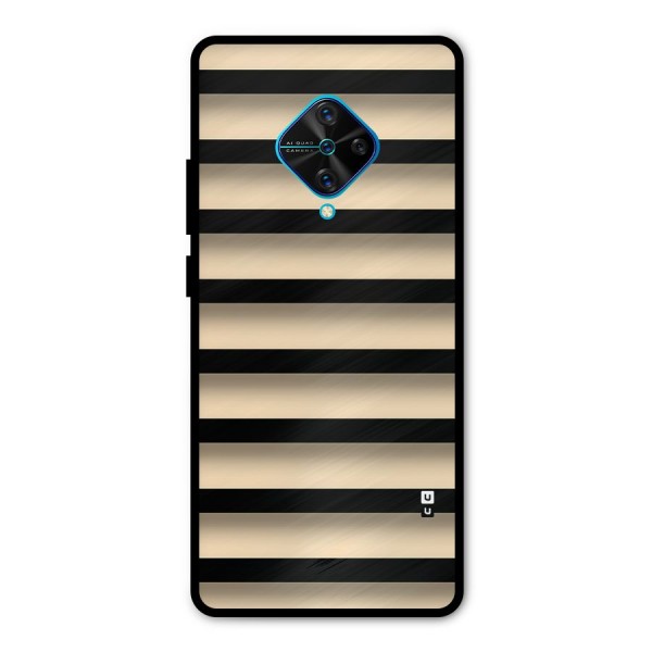 Shadow Stripes Metal Back Case for Vivo S1 Pro