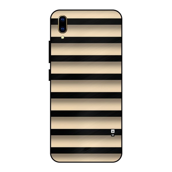 Shadow Stripes Metal Back Case for Vivo V11 Pro