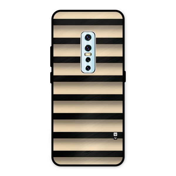 Shadow Stripes Metal Back Case for Vivo V17 Pro