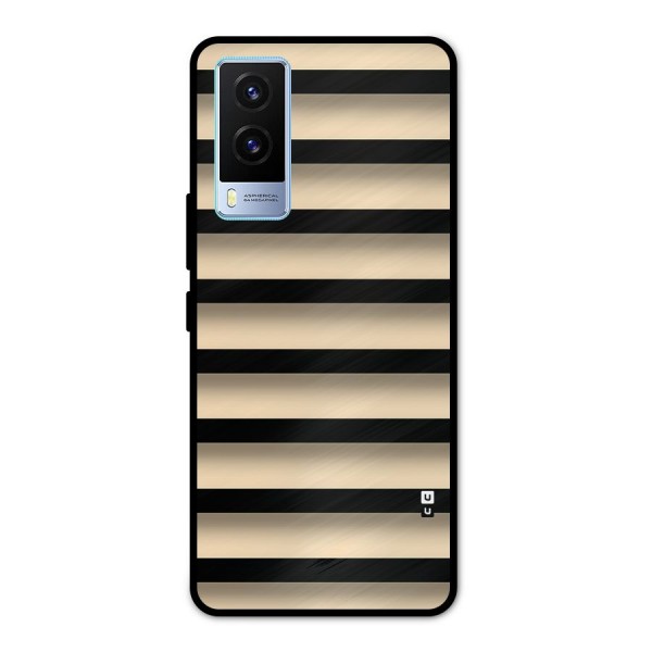 Shadow Stripes Metal Back Case for Vivo V21e 5G