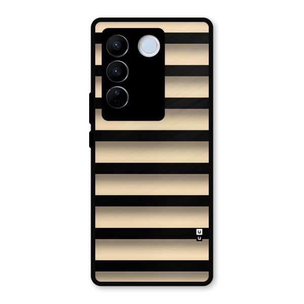 Shadow Stripes Metal Back Case for Vivo V27