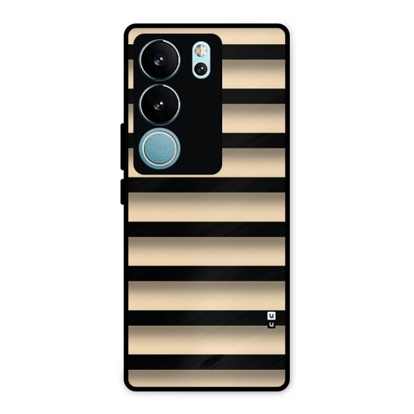 Shadow Stripes Metal Back Case for Vivo V29 Pro