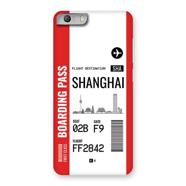 Shanghai Boarding Pass Back Case for Canvas Knight 2