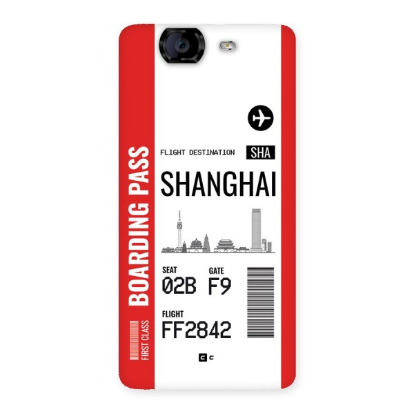 Shanghai Boarding Pass Back Case for Canvas Knight A350