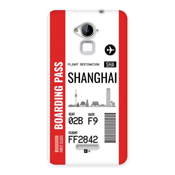 Shanghai Boarding Pass Back Case for Coolpad Note 3