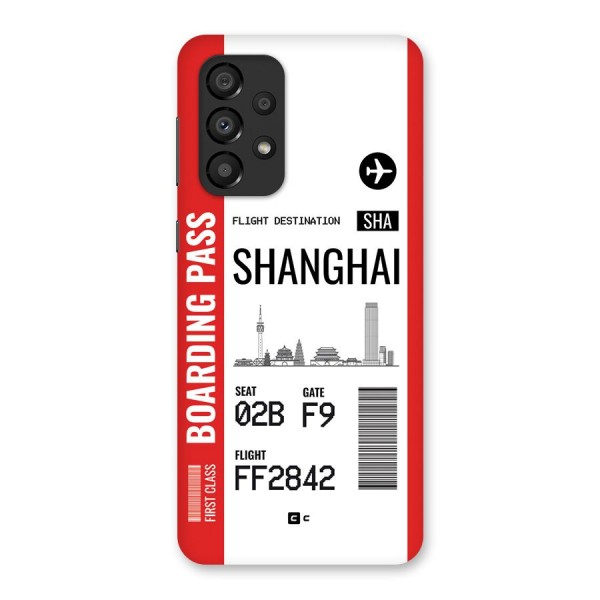 Shanghai Boarding Pass Back Case for Galaxy A33 5G