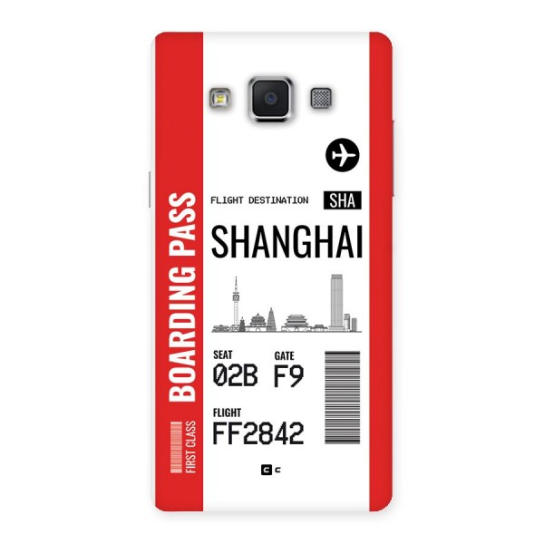 Shanghai Boarding Pass Back Case for Galaxy A5