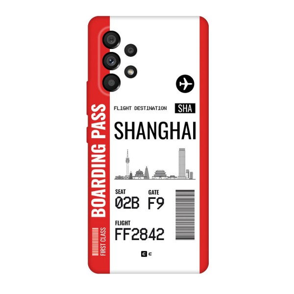 Shanghai Boarding Pass Back Case for Galaxy A53 5G