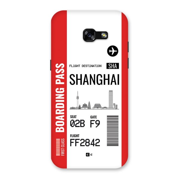 Shanghai Boarding Pass Back Case for Galaxy A5 2017