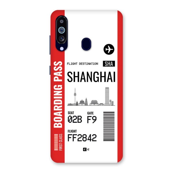 Shanghai Boarding Pass Back Case for Galaxy A60