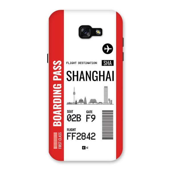 Shanghai Boarding Pass Back Case for Galaxy A7 (2017)