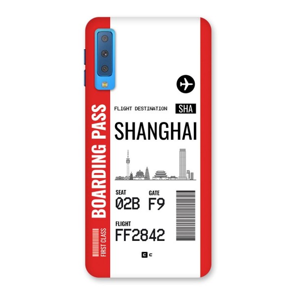 Shanghai Boarding Pass Back Case for Galaxy A7 (2018)