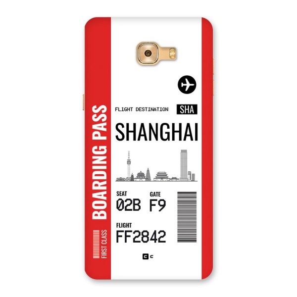 Shanghai Boarding Pass Back Case for Galaxy C9 Pro