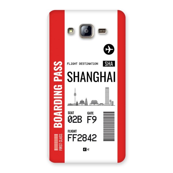 Shanghai Boarding Pass Back Case for Galaxy On5