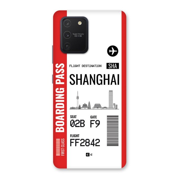 Shanghai Boarding Pass Back Case for Galaxy S10 Lite