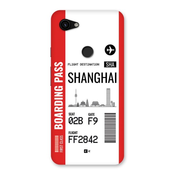 Shanghai Boarding Pass Back Case for Google Pixel 3a XL