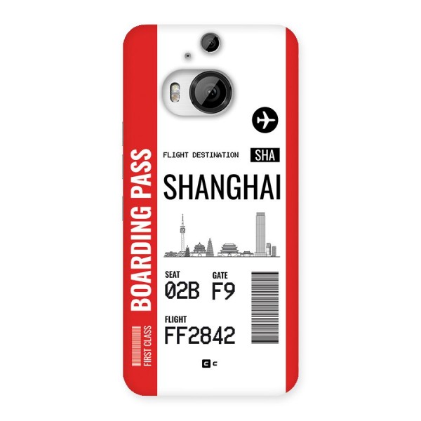 Shanghai Boarding Pass Back Case for HTC One M9 Plus