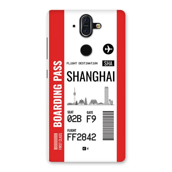 Shanghai Boarding Pass Back Case for Nokia 8 Sirocco