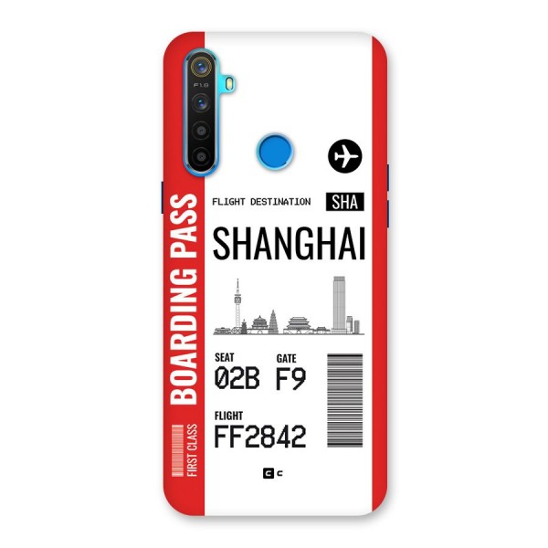 Shanghai Boarding Pass Back Case for Realme 5s