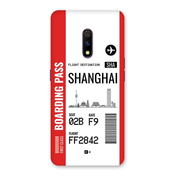 Shanghai Boarding Pass Back Case for Realme X