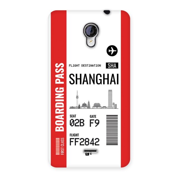 Shanghai Boarding Pass Back Case for Unite 2 A106